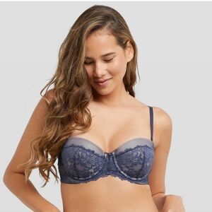 Maidenform Multiway Blue Lace Push-Up Bra 40D 🆕